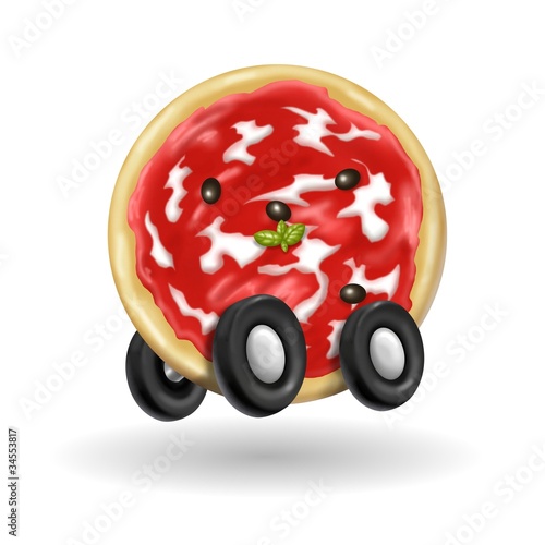 Illustration: pizza a domocilio pizza a domocilio