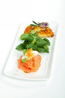 lachs,feldsalat,rösti