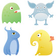 Set of cute monsters Set of cute monsters