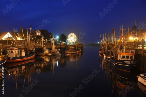 Foto: Hafen nachts Hafen nachts