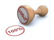 Rubber stamp - 100%