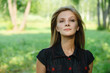 portrait of young fair-haired woman