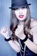 woman in handcuffs