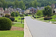 Street in a Modern Neighborhood