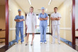 Team of doctor and nurse standing