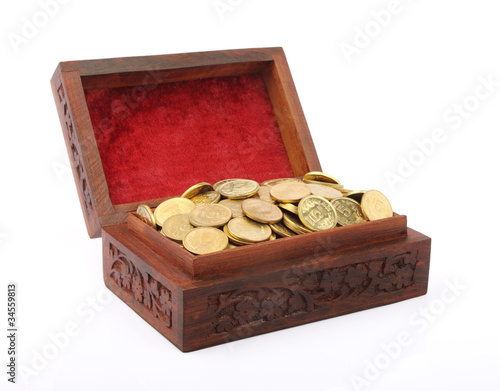 Photo: Chest of Gold Coins Chest of Gold Coins