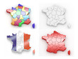 Three-dimensional map of France