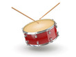 Drum and drumsticks
