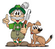 Hunter with Dog