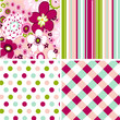 seamless patterns with fabric texture