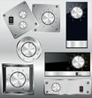 Volume knob with calibration on metal plate