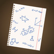 set of school symbols on notebook set of school symbols on notebook