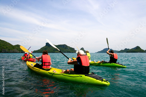 Photo: traveler kayaking traveler kayaking