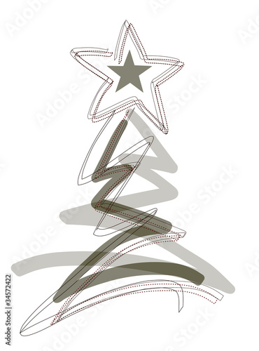 Illustration: Christmas tree Christmas tree