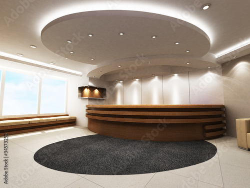 Illustration: Reception Counter Reception Counter