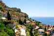 view on town Taormina from Castelmola, Sicily