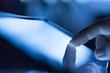 touching tablet-pc