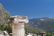 Single ionic order capital at Delphi site in Greece