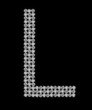 Vektor: Buchstabe L Diamant Buchstabe L Diamant