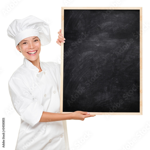 Photo : Chef showing sign Chef showing sign