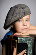 Smiling boy wearing a cap