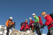 Alpinisten am Gipfel