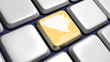 Keyboard (detail) with Bosnia Herzegovina key