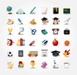 set of school icons,back to school button set of school icons,back to school button
