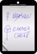 Clipboard - Angestellt - Eigener Chef