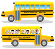 vector school buses