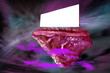 Universal Advertising Billboard on asteroid