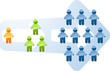 Recruitment growth expansion illustration