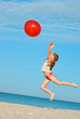 Little girl on the beach