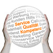 Service Qualität Kompetenz Glaskugel