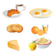 Breakfast icon set Breakfast icon set