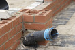 Electrical Services Pipe Installation On Building Site