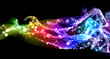 Colorful smoke and lights Colorful smoke and lights