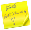 Haftnotiz - Krise - Aufschwung