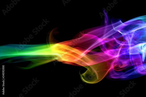 Illustration: Colorful smoke Colorful smoke