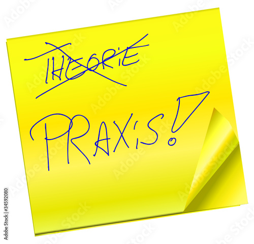 Vektor: Haftnotiz - Theorie - Praxis Haftnotiz - Theorie - Praxis