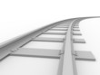 Curved railroad