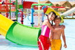 Kids at water park