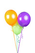 Studio shot of three balloons