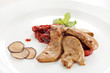 canvas print picture - foie gras with truffle