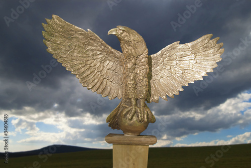 Photo: Symbol of the Roman legions in the antiquity Symbol of the Roman legions in the antiquity