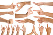 woman hand gestures woman hand gestures