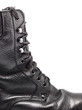 Black Leather Army Boot