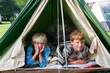 Boys in the tent