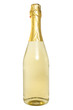bottle of champagne over a white background.
