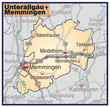 Landkreise Unterallgäu + Memmingen Variante7